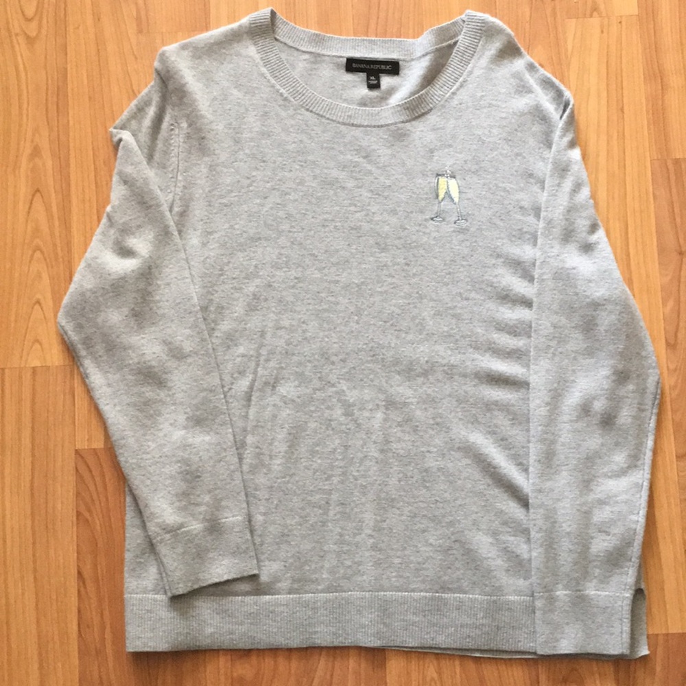 Cheers! Champagne New Years sweater.